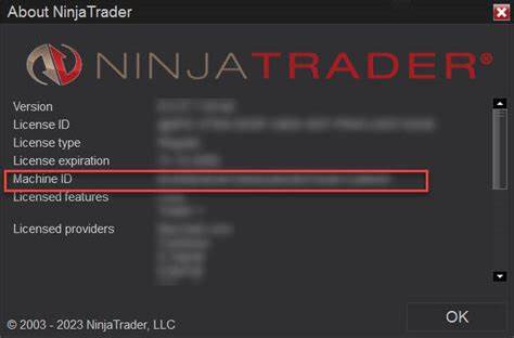 Ninjatrader Machine ID